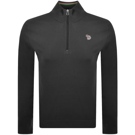 Product image for Paul Smith Half Zip Knit Jumper Grey