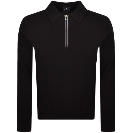 Product image for Paul Smith Polo Knit Jumper Black