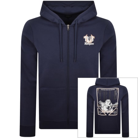 Product image for True Religion Buddha Full Zip Hoodie Blue