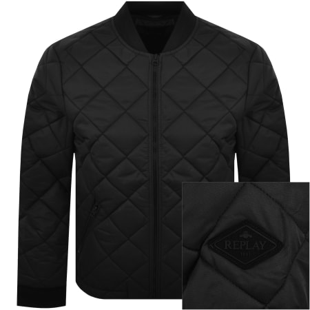 Product image for Replay Padded Jacket Black