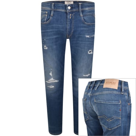 Product image for Replay Slim Fit Anbass Jeans Blue