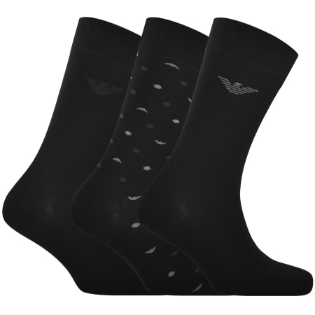 Product image for Emporio Armani 3 Pack Socks Black