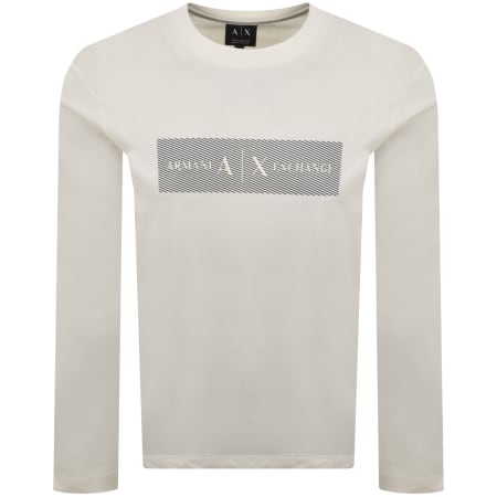 Product image for Armani Exchange Crew Neck T Shirt Cream
