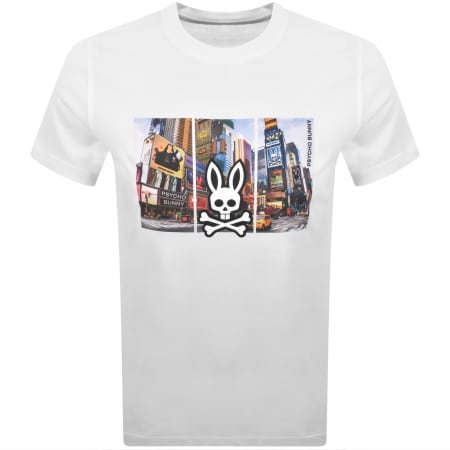 Product image for Psycho Bunny Zeke Graphic T Shirt White