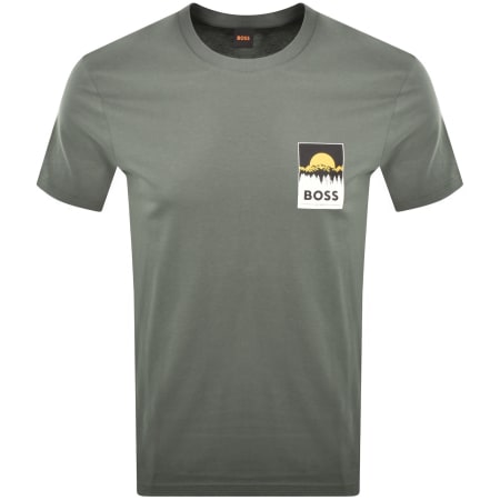 Product image for BOSS Plain T Shirt Grey