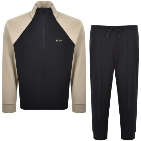 Product image for BOSS Full Zip Tracksuit Set Navy