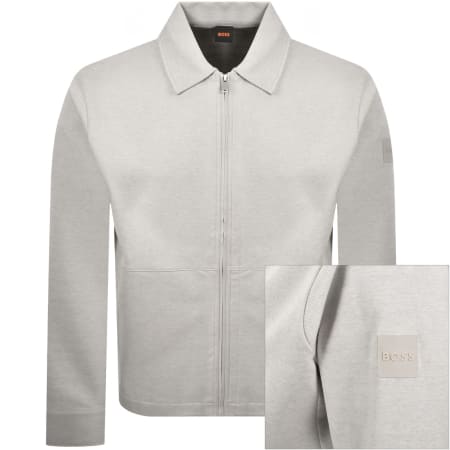 Product image for BOSS Pe Twist Overshirt Open Grey