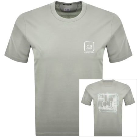 Product image for CP Company Logo Jersey T Shirt Green