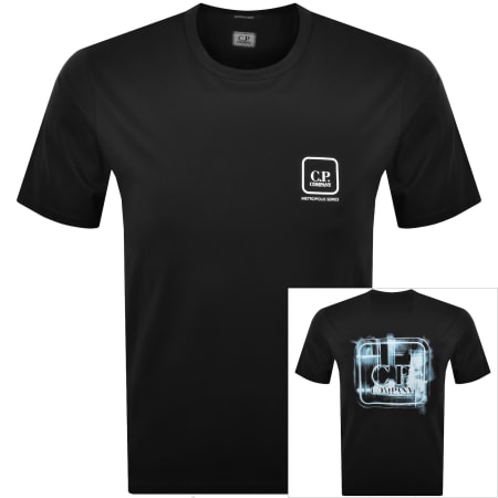 Product image for CP Company Logo Jersey T Shirt Black