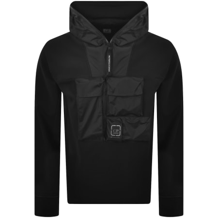 Product image for CP Company Hooded Mixed Hoodie Black