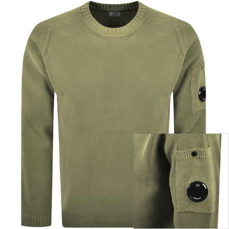 Product image for CP Company Chenille Lens Jumper Green