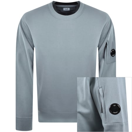 Product image for CP Company Raised Lens Sweatshirt Blue