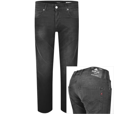 Product image for Replay Grover Straight Fit Jeans Black