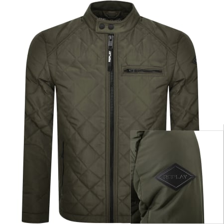 Product image for Replay Padded Jacket Green