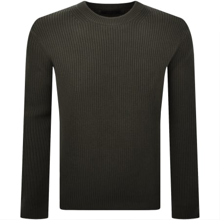 Product image for Replay Crew Neck Knit Jumper Mud Green