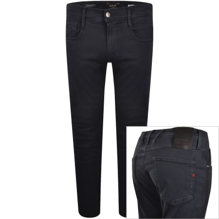 Product image for Replay Anbass Hyperflex Jeans Navy