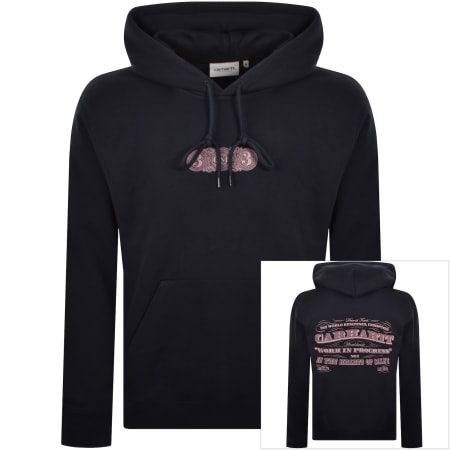 Product image for Carhartt WIP 3 One 3 Hoodie Deep Night Blue