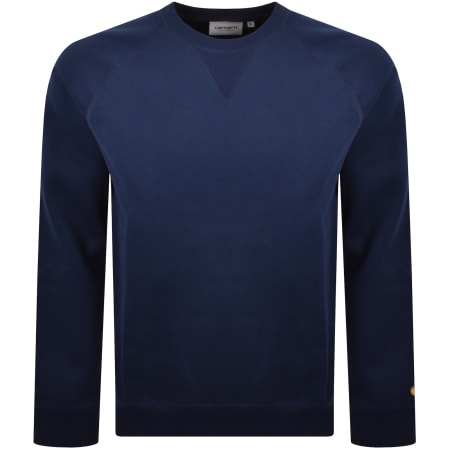 Product image for Carhartt WIP Chase Logo Sweatshirt Navy