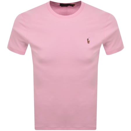 Product image for Ralph Lauren Crew Neck T Shirt Pink