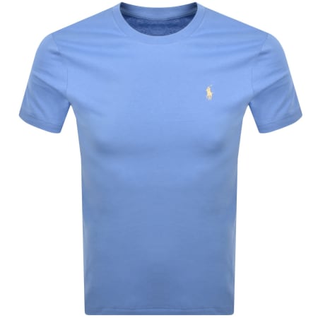 Product image for Ralph Lauren Crew Neck Slim Fit T Shirt Blue