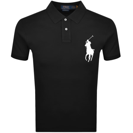 Product image for Ralph Lauren Logo Polo T Shirt Black