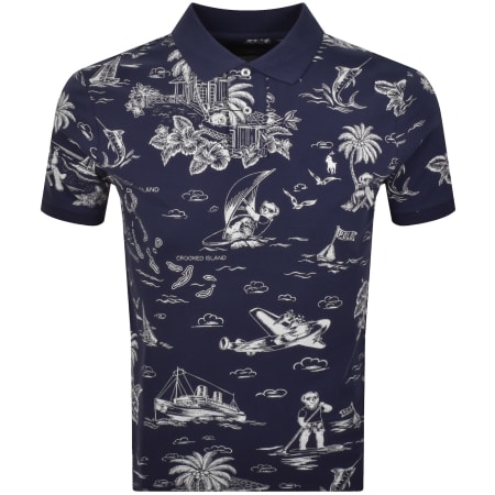 Product image for Ralph Lauren Boathouse Bear Polo T Shirt Navy