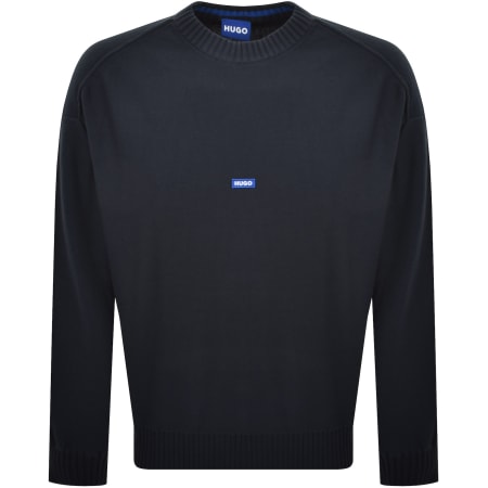 Product image for HUGO Blue San Casey Knit Jumper Navy