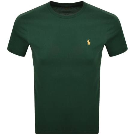 Product image for Ralph Lauren Short Sleeve Slim Fit T Shirt Green