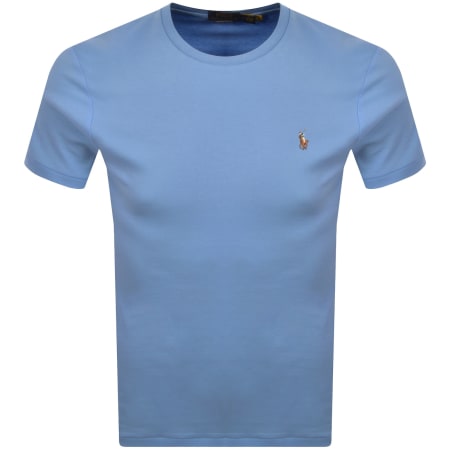 Product image for Ralph Lauren Slim Fit T Shirt Sky Blue