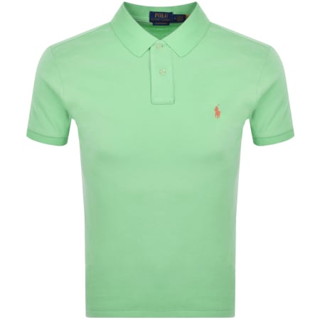 Product image for Ralph Lauren Custom Slim Polo T Shirt Green