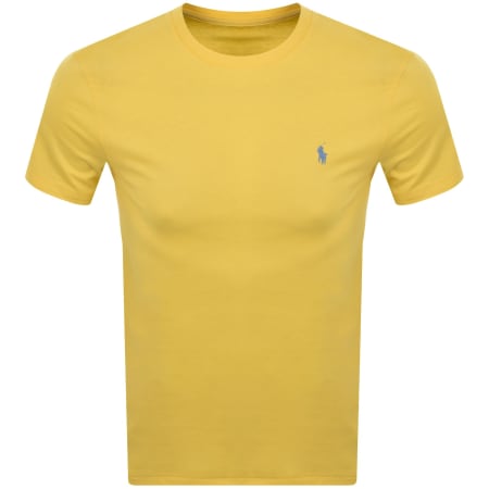 Product image for Ralph Lauren Crew Neck Slim Fit T Shirt Yellow