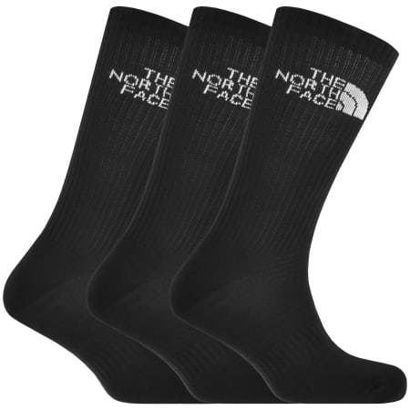 Product image for The North Face 3 Pack Crew Socks Black