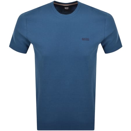 Product image for BOSS Waffle T Shirt Blue