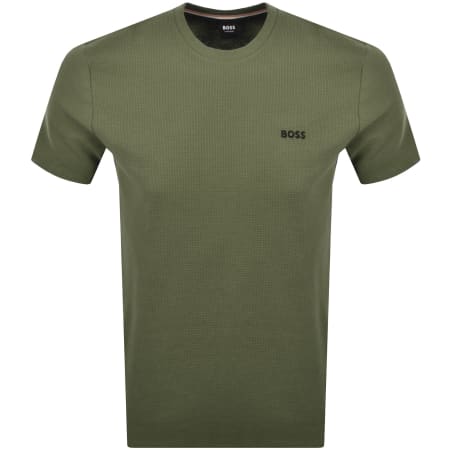 Product image for BOSS Waffle T Shirt Green
