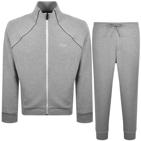 Product image for BOSS Contrast Piping Tracksuit Set Grey