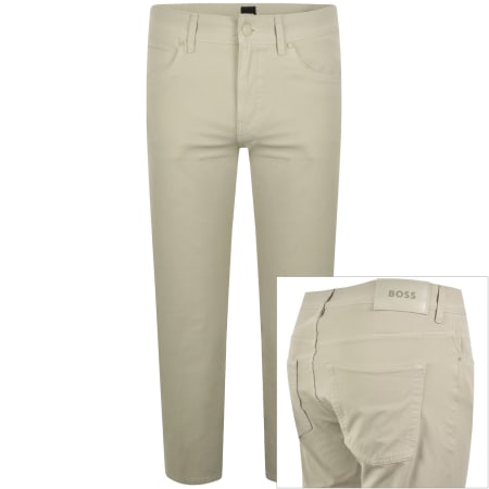 Product image for BOSS H Delaware Slim Fit Trousers Beige