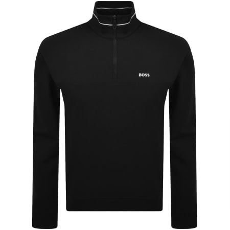 Product image for BOSS SW Member QZ Sweatshirt Black