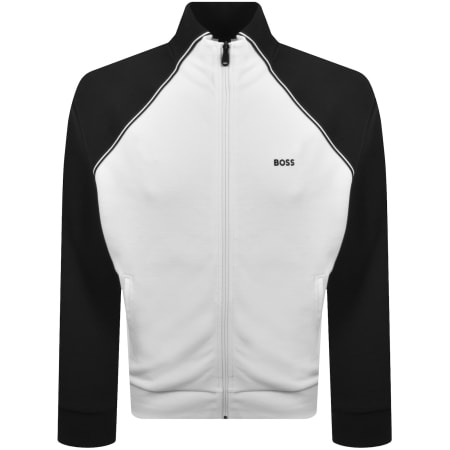 Product image for BOSS Skaz Full Zip Sweatshirt White