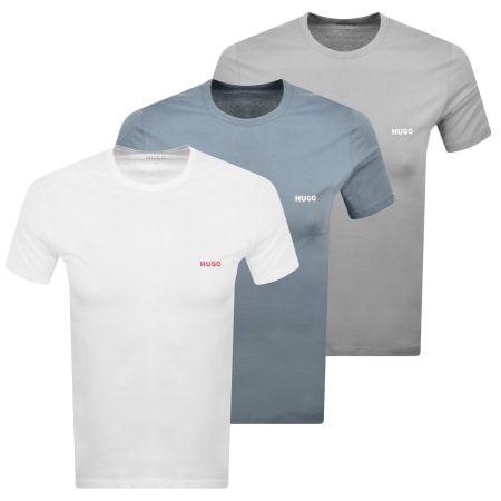 Product image for HUGO 3 Pack Crew Neck T Shirts