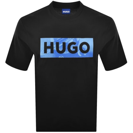 Product image for HUGO Blue Nalien Logo T Shirt Black