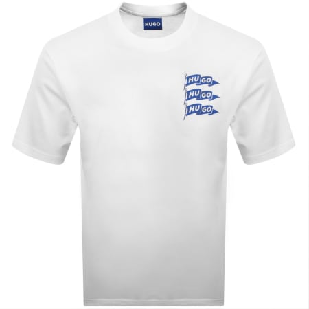 Product image for HUGO Blue Nalien Logo T Shirt White