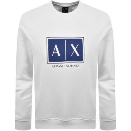 Product image for Armani Exchange Logo Sweatshirt White