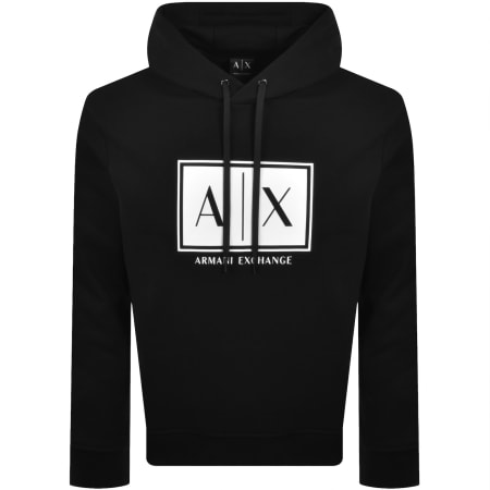 Product image for Armani Exchange Logo Hoodie Black