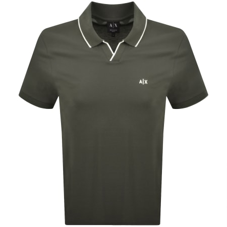 Product image for Armani Exchange Polo T Shirt Chimera Green