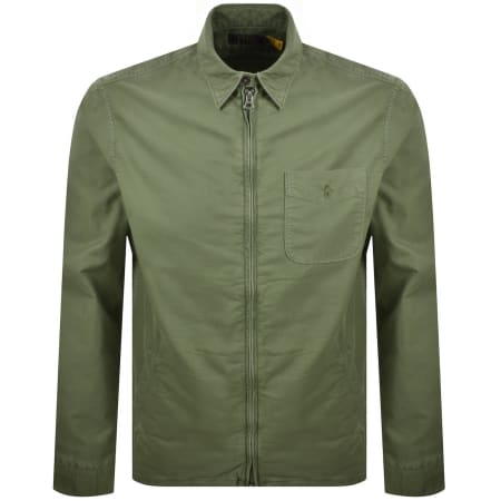 Product image for Ralph Lauren Logo Overshirt Green