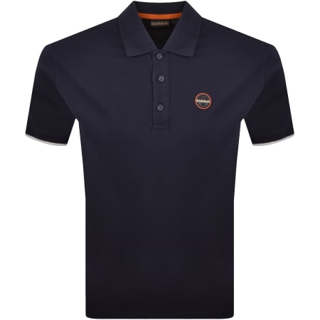 Product image for Napapijri E Badge Polo T Shirt Navy