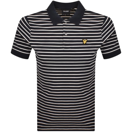 Product image for Lyle And Scott Breton Polo T Shirt Navy
