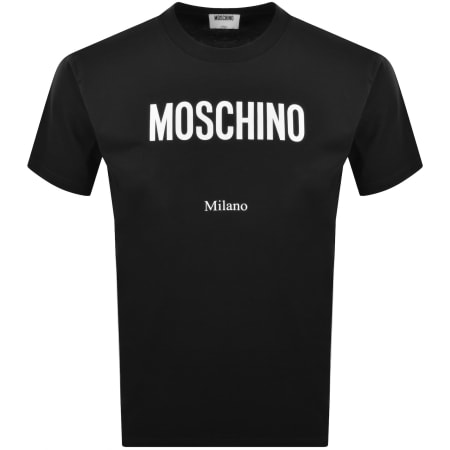 Product image for Moschino Milano Logo T Shirt Black