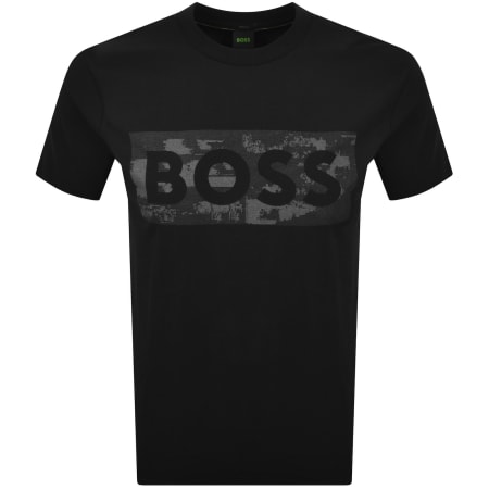 Product image for BOSS Globe Logo T Shirt Black