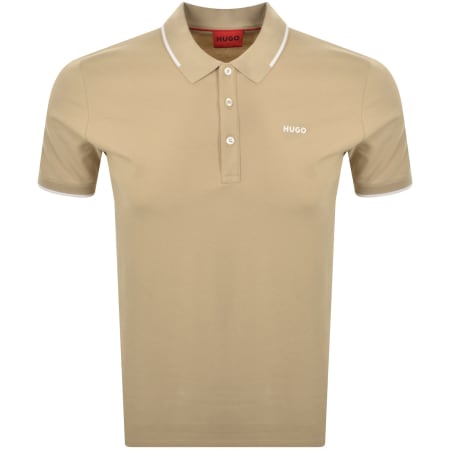 Product image for HUGO Dinoso 222 Polo T Shirt Beige